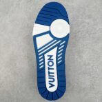 Louis Vuitton LV Trainer Monogram Denim White Blue - Image 4
